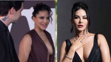 Oops मोमेंट का शिकार हुईं सनी लियोनी, पति ने तुरंत संभाला