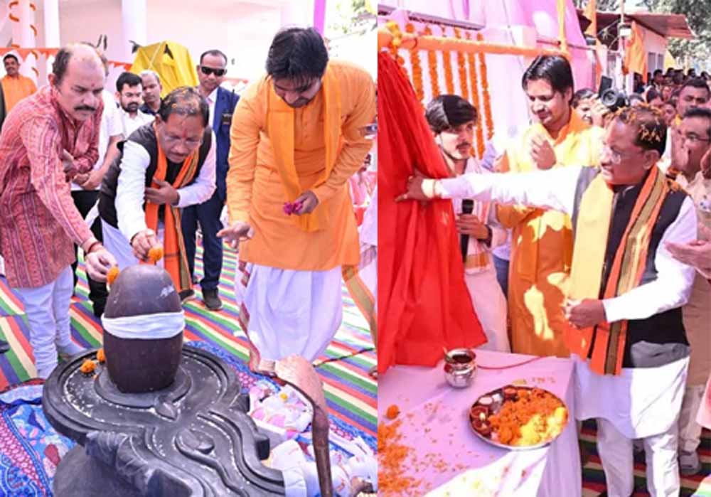 CM साय हुए प्राण प्रतिष्ठा समारोह में शामिल, सिरीमकेला में सामुदायिक भवन बनाने की घोषणा