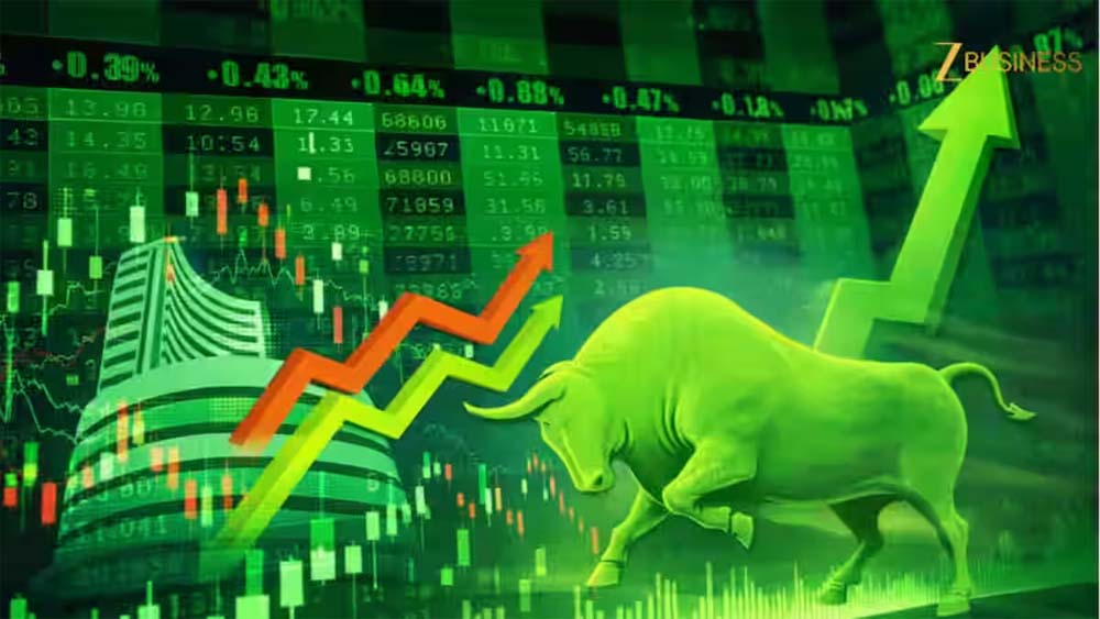 जबरदस्त तेजी के साथ बंद हुआ बाजार, सेंसेक्स 1372 अंक उछला, निफ्टी 23400 के पार