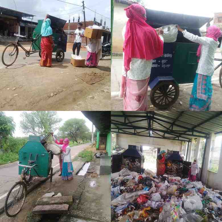 समूह की चार स्वच्छता सखियों ने बदल दी ग्राम पंचायत की तस्वीर