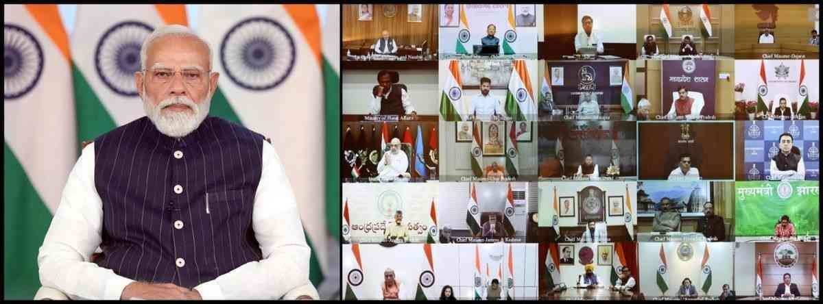 प्रधानमंत्री ने पश्चिम एशिया संकट की उभरती स्थिति के मद्देनज़र तैयारियों की समीक्षा के लिए मुख्यमंत्रियों के साथ बैठक की अध्यक्षता की
