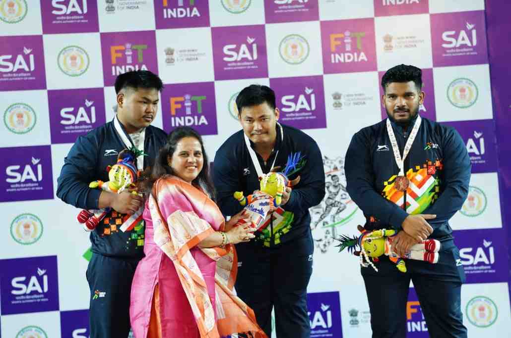 खेलो इंडिया ट्राइबल गेम्स 2026 :वेटलिफ्टिंग स्पर्धा में अरुणाचल पुरुष और असम महिला वर्ग में ओवरऑल चैम्पियन