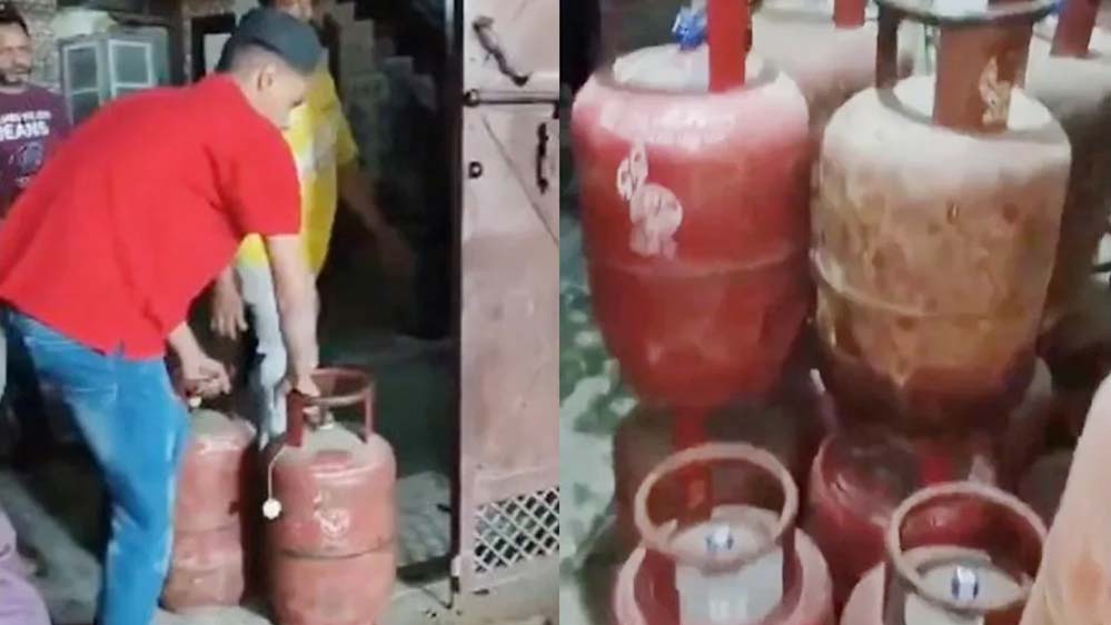 LPG संकट के बीच हापुड़ में बड़ी जमाखोरी का खुलासा, घर से 55 भरे गैस सिलेंडर बरामद