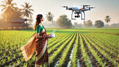आधुनिक खेती में महिलाओं का बढ़ता कदम, आगर की रीना बनीं ड्रोन सखी, ड्रोन तकनीक से बदली तस्वीर