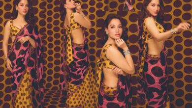 पोल्का डॉट साड़ी में तमन्ना ने दिखाया कमाल, ब्लाउज ने 70 के दशक के ग्लैमर को नया रूप दिया पोल्का डॉट साड़ी में तमन्ना ने दिखाया कमाल, ब्लाउज ने 70 के दशक के ग्लैमर को नया रूप दिया