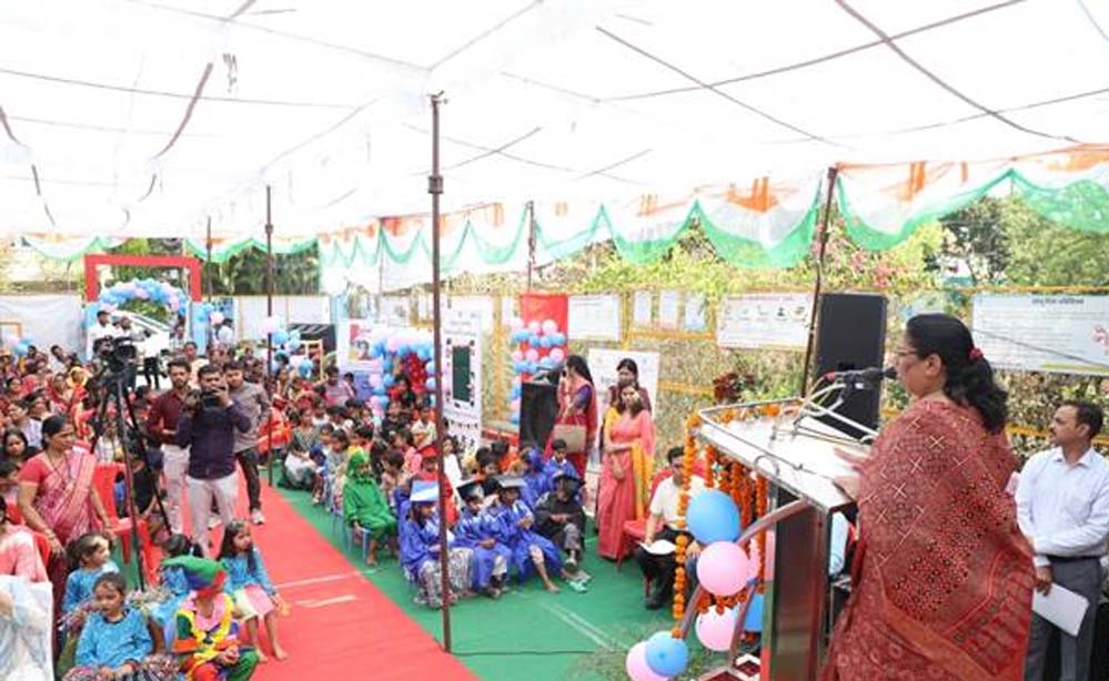 आंगनवाड़ी केन्द्र बच्चों के जीवन की सबसे महत्वपूर्ण प्रारंभिक पाठशाला : मंत्री सुश्री भूरिया