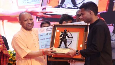 यूपी का मान बढ़ाने वाले खिलाड़ियों को सम्मानित किया मुख्यमंत्री योगी आदित्यनाथ ने