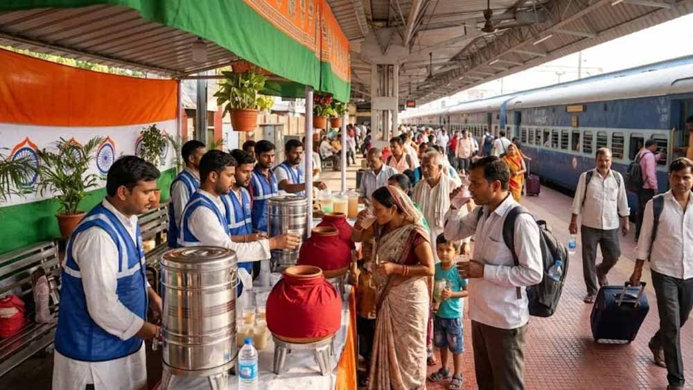 बिहार के रेलवे स्टेशनों पर बड़ी सुविधा: यात्रियों को मिलेगा मुफ्त पानी और हेल्थ सर्विस, राहत की सौगात बिहार के रेलवे स्टेशनों पर बड़ी सुविधा: यात्रियों को मिलेगा मुफ्त पानी और हेल्थ सर्विस, राहत की सौगात