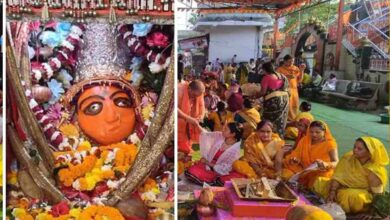 महाअष्टमी पर उमड़ी आस्था की भीड़, बंजारी मंदिर में नाग-नागिन के दर्शन से श्रद्धालु अचंभित