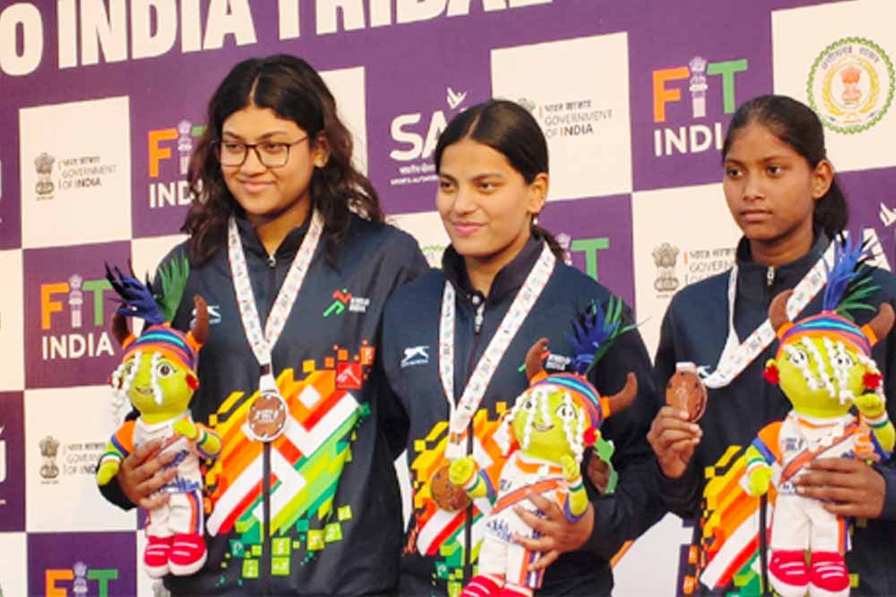 खेलो इंडिया ट्राइबल गेम्स: छत्तीसगढ़ को 1 सिल्वर, 2 ब्रॉन्ज; कर्नाटक 10 गोल्ड के साथ टॉप पर खेलो इंडिया ट्राइबल गेम्स: छत्तीसगढ़ को 1 सिल्वर, 2 ब्रॉन्ज; कर्नाटक 10 गोल्ड के साथ टॉप पर