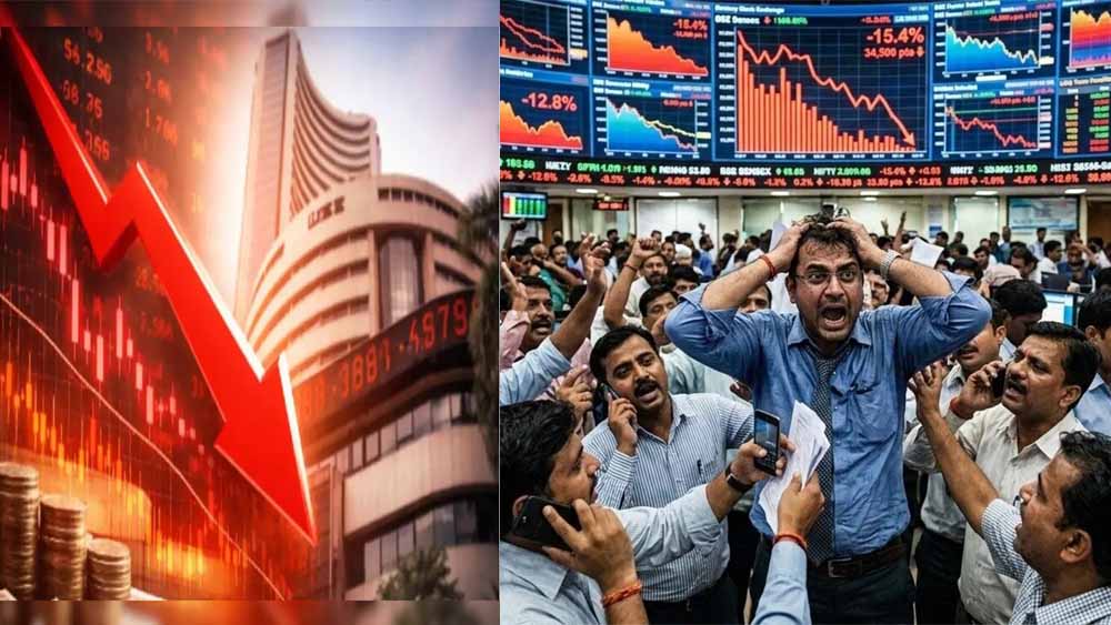 सेंसेक्स 2400 और निफ्टी 700 अंक लुढ़का, युद्ध की आग में निवेशकों के 15 लाख करोड़ स्वाहा