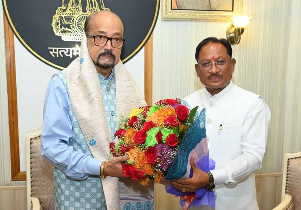 मुख्यमंत्री विष्णु देव साय ने राज्यपाल रमेन डेका को जन्मदिन की दी शुभकामनाएँ मुख्यमंत्री विष्णु देव साय ने राज्यपाल रमेन डेका को जन्मदिन की दी शुभकामनाएँ