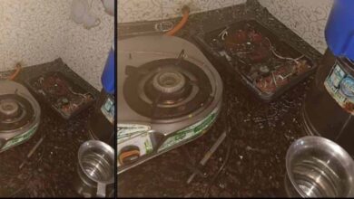 रसोई में बड़ा हादसा टला: इंडक्शन चूल्हा बम की तरह फटा, कांच के टुकड़े उड़कर बिखरे