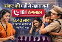 संकट की घड़ी में सहारा बनी 181 हेल्पलाइन, 8.42 लाख से अधिक महिलाओं को मिली मदद