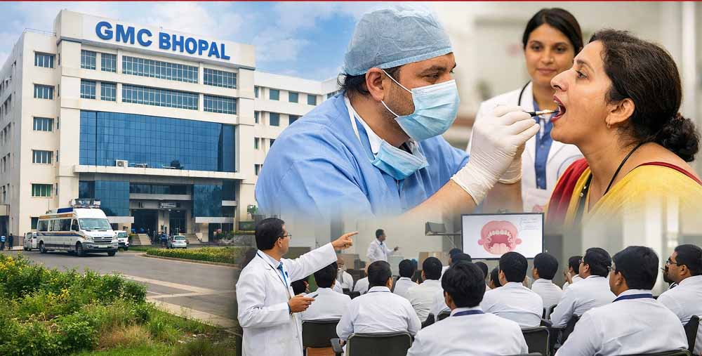 ओरल कैंसर के खिलाफ MP की बड़ी पहल: भोपाल का GMC बनेगा नोडल सेंटर, 51 जिलों के डॉक्टरों को मिलेगी ट्रेनिंग