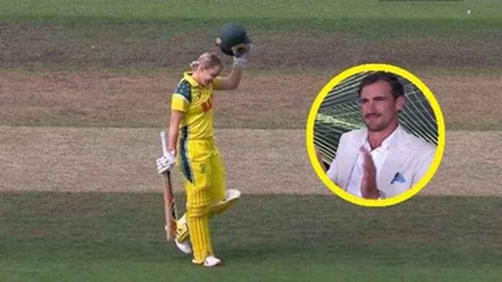 ‘फेयरवेल’ मैच में एलिसा हीली का धमाका, शतक जड़कर रचा इतिहास; मिचेल स्टार्क का इमोशनल रिएक्शन वायरल
