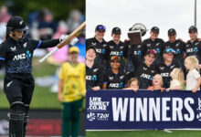 न्यूजीलैंड ने 4-1 से जीती सीरीज, 5वें टी20 में दक्षिण अफ्रीका को 92 रन से हराया न्यूजीलैंड ने 4-1 से जीती सीरीज, 5वें टी20 में दक्षिण अफ्रीका को 92 रन से हराया