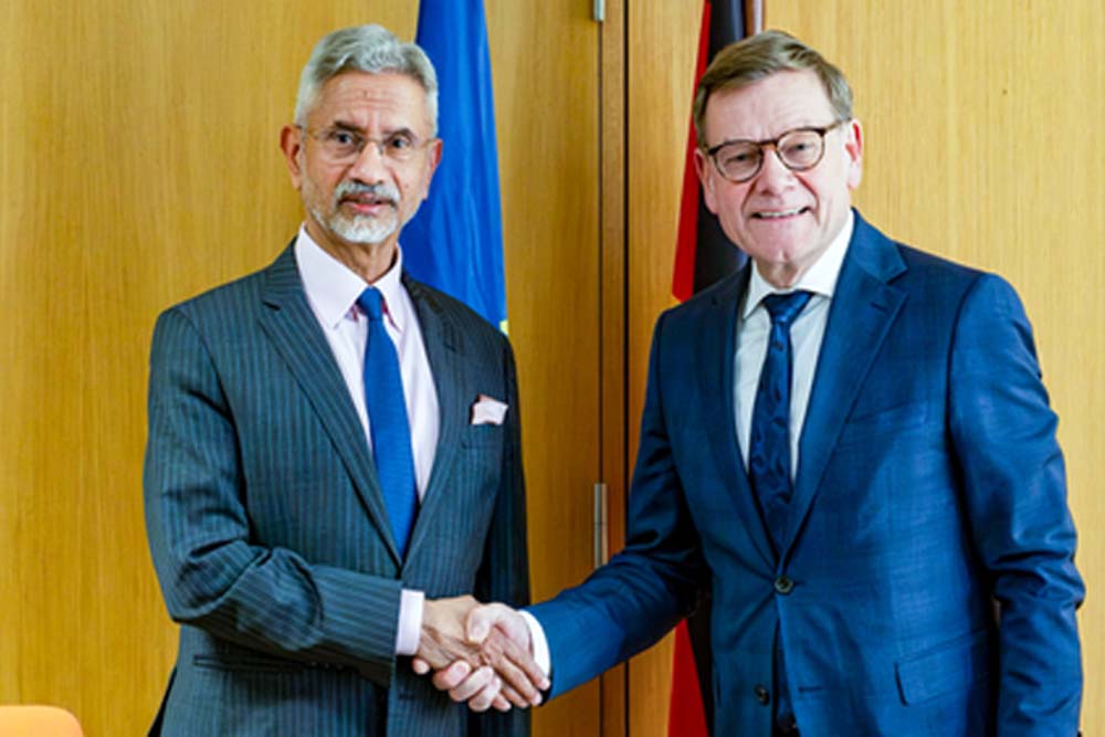 पश्चिम एशिया तनाव पर भारत-জर्मनी की अहम बैठक, एस जयशंकर और वेडफुल के बीच गहन चर्चा