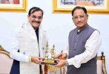 मुख्यमंत्री से सांसद विष्णु दत्त शर्मा ने की सौजन्य मुलाकात