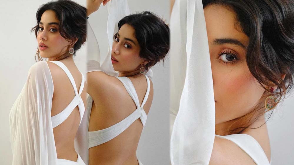 कपूर खानदान की बेटी जाह्नवी का बोल्ड लुक, बैकलेस ड्रेस में दिया किलर पोज