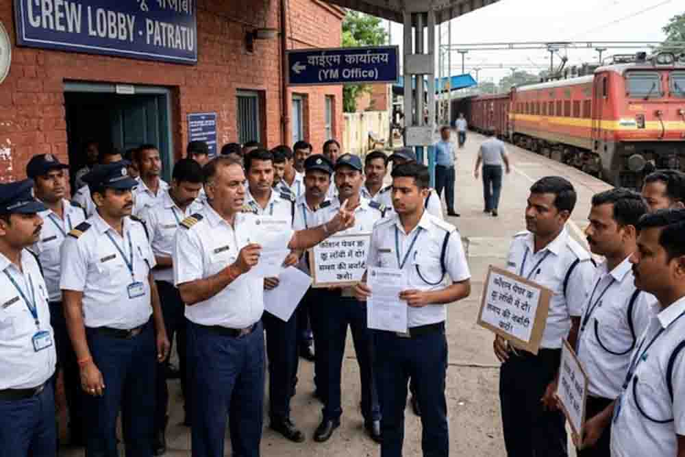 रामगढ़ में लोको पायलटों का हल्लाबोल, कॉशन पेपर की अव्यावहारिक व्यवस्था के खिलाफ पतरातू में जोरदार प्रदर्शन रामगढ़ में लोको पायलटों का हल्लाबोल, कॉशन पेपर की अव्यावहारिक व्यवस्था के खिलाफ पतरातू में जोरदार प्रदर्शन