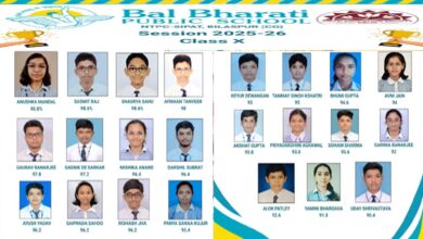 स्वर्णिम उपलब्धि: बाल भारती पब्लिक स्कूल, सीपत ने रचा सफलता का नया इतिहास