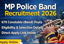 MP पुलिस बैंड भर्ती 2026: आवेदन की अंतिम तिथि बढ़ी, अब इस तारीख तक करें अप्लाई