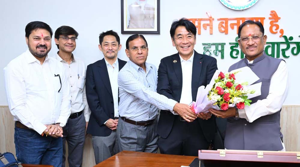 मुख्यमंत्री विष्णु देव साय से जापान के प्रतिनिधिमंडल की सौजन्य मुलाकात: निवेश, तकनीकी सहयोग और औद्योगिक विस्तार को लेकर हुई विस्तृत चर्चा