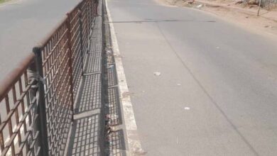 धनबाद में भू-धंसान से दहशत, केंदुआ मुख्य मार्ग पर सड़क धंसी