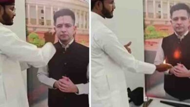 अजीबोगरीब समर्थन,योगी यूथ ब्रिगेड के अध्यक्ष ने उतारी राघव चड्ढा की आरती, बताया देश का सबसे ईमानदार नेता