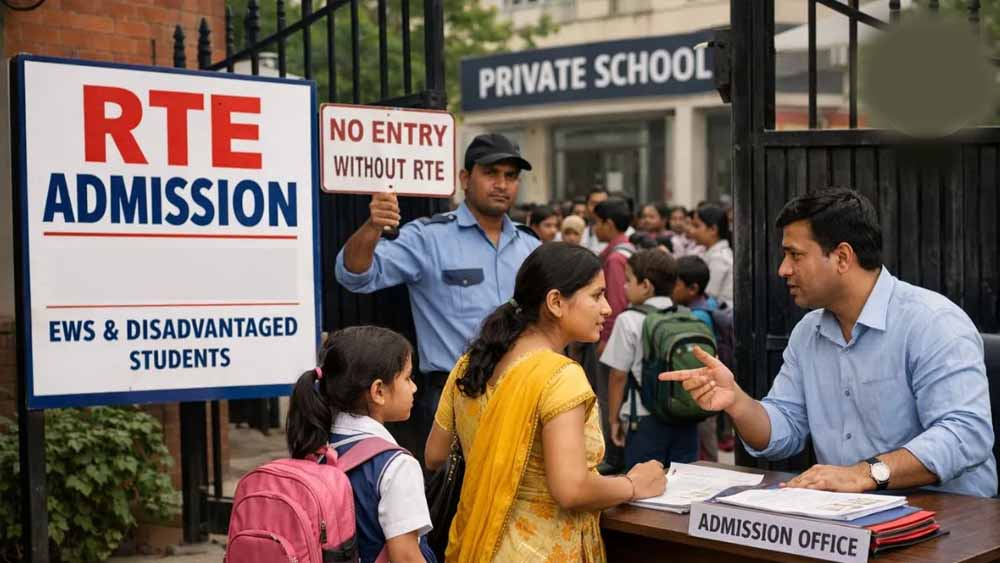 RTE नियमों पर सख्ती: एडमिशन से इनकार करने वाले स्कूलों की मान्यता होगी रद्द, सरकार का अल्टीमेटम RTE नियमों पर सख्ती: एडमिशन से इनकार करने वाले स्कूलों की मान्यता होगी रद्द, सरकार का अल्टीमेटम