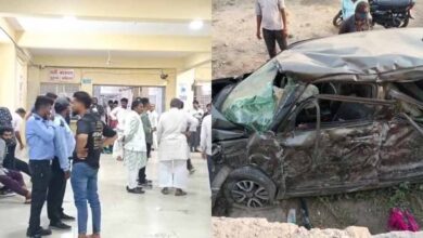 खंडवा में दर्दनाक सड़क हादसा, बारात की कार खंडहर मकान से टकराई, 3 की मौत