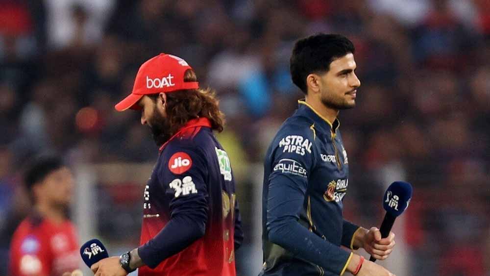 गुजरात टाइटंस ने रॉयल चैलेंजर्स बैंगलोर के खिलाफ जीता टॉस