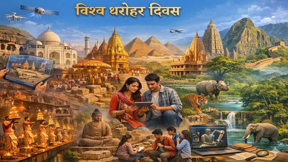 इंटैक ने धूमधाम से मनाया विश्व धरोहर दिवस, शहर में निकाली गई विरासत यात्रा