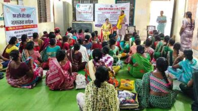 बाल विवाह मुक्त छत्तीसगढ़ अभियान के तहत महिलाओं को किया गया जागरूक