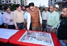 वित्त मंत्री ओपी चौधरी ने नवा रायपुर में विकास कार्यों का किया निरीक्षण