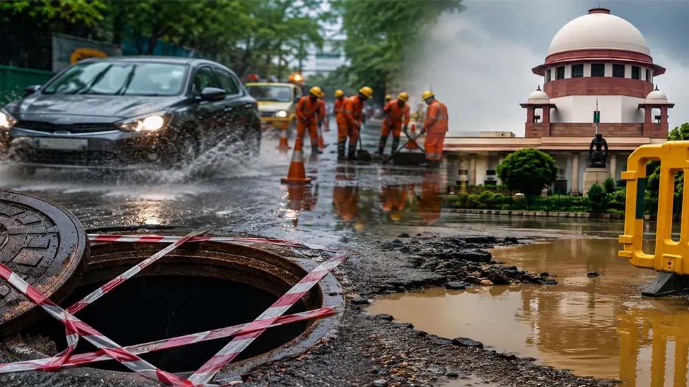 MP में 48 घंटे के भीतर भरने होंगे सड़क गड्ढे, सुप्रीम कोर्ट रोड सेफ्टी कमेटी सख्त MP में 48 घंटे के भीतर भरने होंगे सड़क गड्ढे, सुप्रीम कोर्ट रोड सेफ्टी कमेटी सख्त