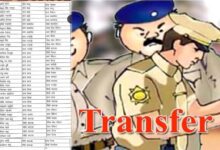 पुलिस विभाग में बड़ा प्रशासनिक फेरबदल, कई ASI और प्रधान आरक्षकों के तबादले