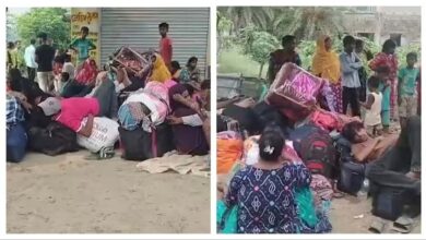 बांग्लादेश बॉर्डर पर अवैध प्रवासियों की बढ़ती भीड़, बंगाल में घुसपैठियों में दिखा डर बांग्लादेश बॉर्डर पर अवैध प्रवासियों की बढ़ती भीड़, बंगाल में घुसपैठियों में दिखा डर