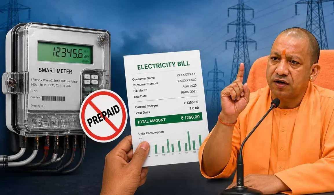 उत्तर प्रदेश में बिजली नीति पलटी, प्रीपेड स्मार्ट मीटर योजना वापस, अब फिर पोस्टपेड सिस्टम लागू उत्तर प्रदेश में बिजली नीति पलटी, प्रीपेड स्मार्ट मीटर योजना वापस, अब फिर पोस्टपेड सिस्टम लागू