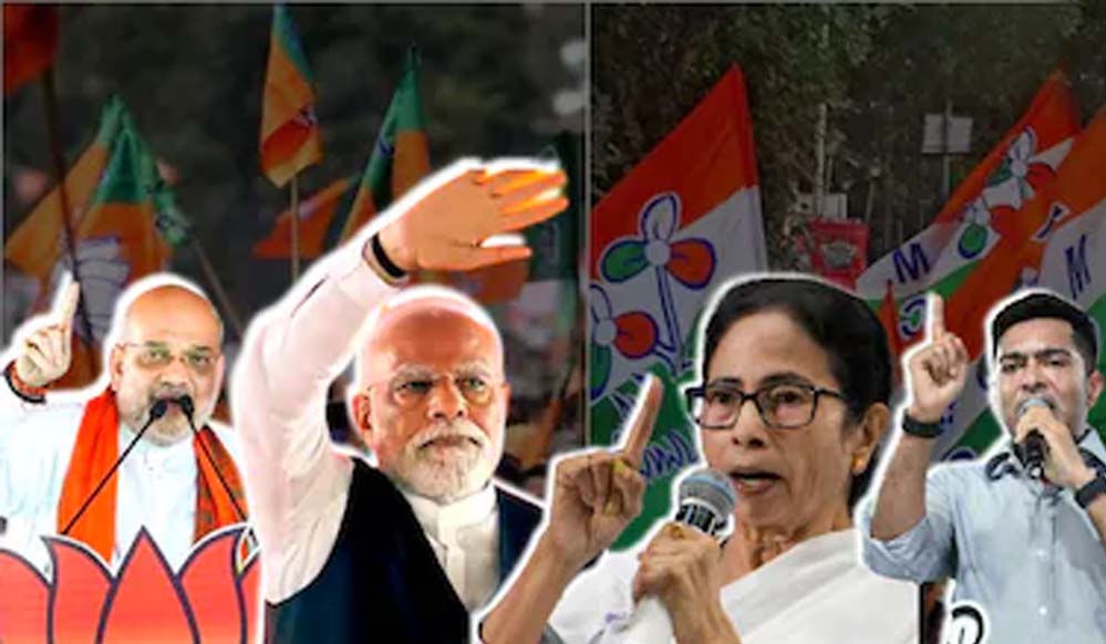 ममता दीदी गईं? बंगाल में बड़ा उलटफेर, रुझानों में बीजेपी बहुमत के करीब ममता दीदी गईं? बंगाल में बड़ा उलटफेर, रुझानों में बीजेपी बहुमत के करीब