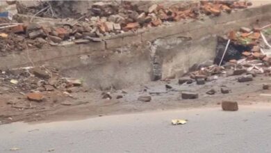 धनबाद में भारी बारिश से फिर भू-धंसान, सड़क पर बढ़ा खतरा