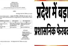 राज्य में प्रशासनिक फेरबदल, इन अधिकारियों को सौंपी नई जिम्मेदारी; आदेश जारी
