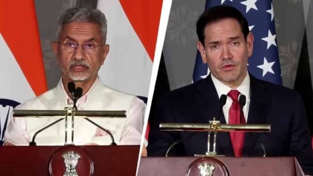 भारत-अमेरिका वार्ता में मजबूत साझेदारी पर जोर, जयशंकर-रुबियो की साझा प्रेस कॉन्फ्रेंस भारत-अमेरिका वार्ता में मजबूत साझेदारी पर जोर, जयशंकर-रुबियो की साझा प्रेस कॉन्फ्रेंस
