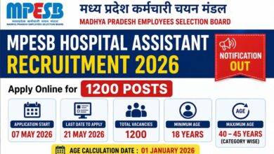MPESB Vacancy 2026: एमपी में अस्पताल सहायक के 1200 पदों के लिए आवेदन शुरू, 10वीं पास कर सकते हैं फॉर्म