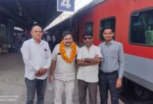 रायपुर कार्यक्रम के दौरान अनूपपुर में हुआ राष्ट्रीय अध्यक्ष का हुआ स्वागत