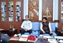 भारत सरकार के भूमि संसाधन सचिव ने छत्तीसगढ़ के मुख्य सचिव से की सौजन्य भेंट,विभागीय कार्यों की विस्तृत समीक्षा