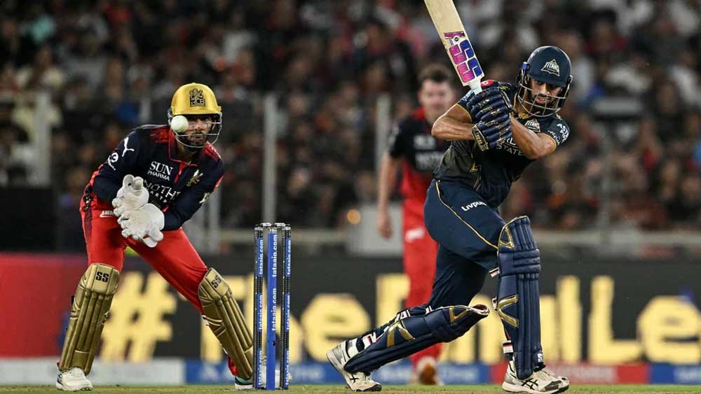 GT ने फाइनल में RCB के सामने रखा 156 रन का लक्ष्य, वॉशिंगटन सुंदर की शानदार अर्धशतकीय पारी GT ने फाइनल में RCB के सामने रखा 156 रन का लक्ष्य, वॉशिंगटन सुंदर की शानदार अर्धशतकीय पारी