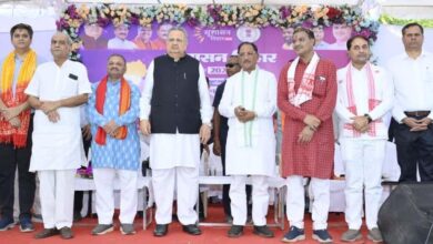 मुख्यमंत्री विष्णु देव साय सुशासन तिहार अंतर्गत राजनांदगांव में आयोजित जनसमस्या निवारण शिविर में हुए शामिल