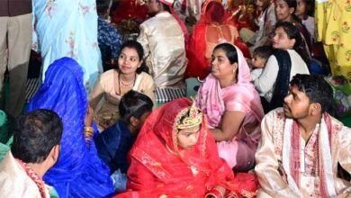 मुख्यमंत्री कन्या विवाह योजना : प्रदेश भर में गूंजीं शहनाइयां, 1385 जोड़े बंधे परिणय सूत्र में मुख्यमंत्री कन्या विवाह योजना : प्रदेश भर में गूंजीं शहनाइयां, 1385 जोड़े बंधे परिणय सूत्र में